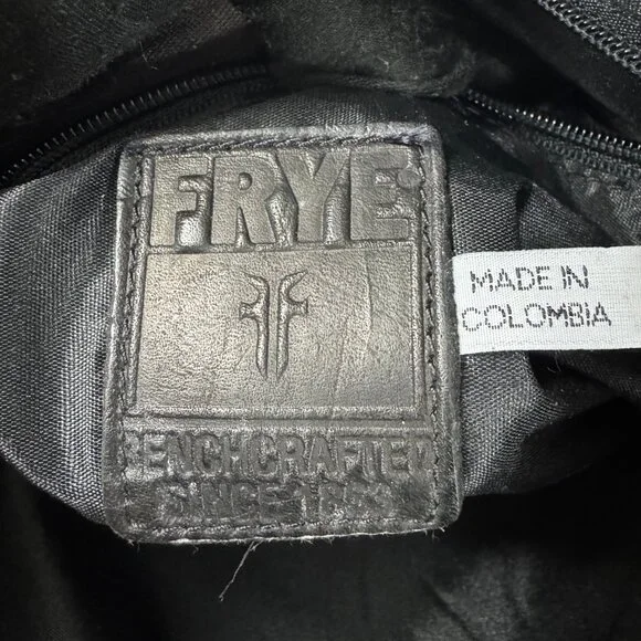 Vintage FRYE Black Leather Briefcase